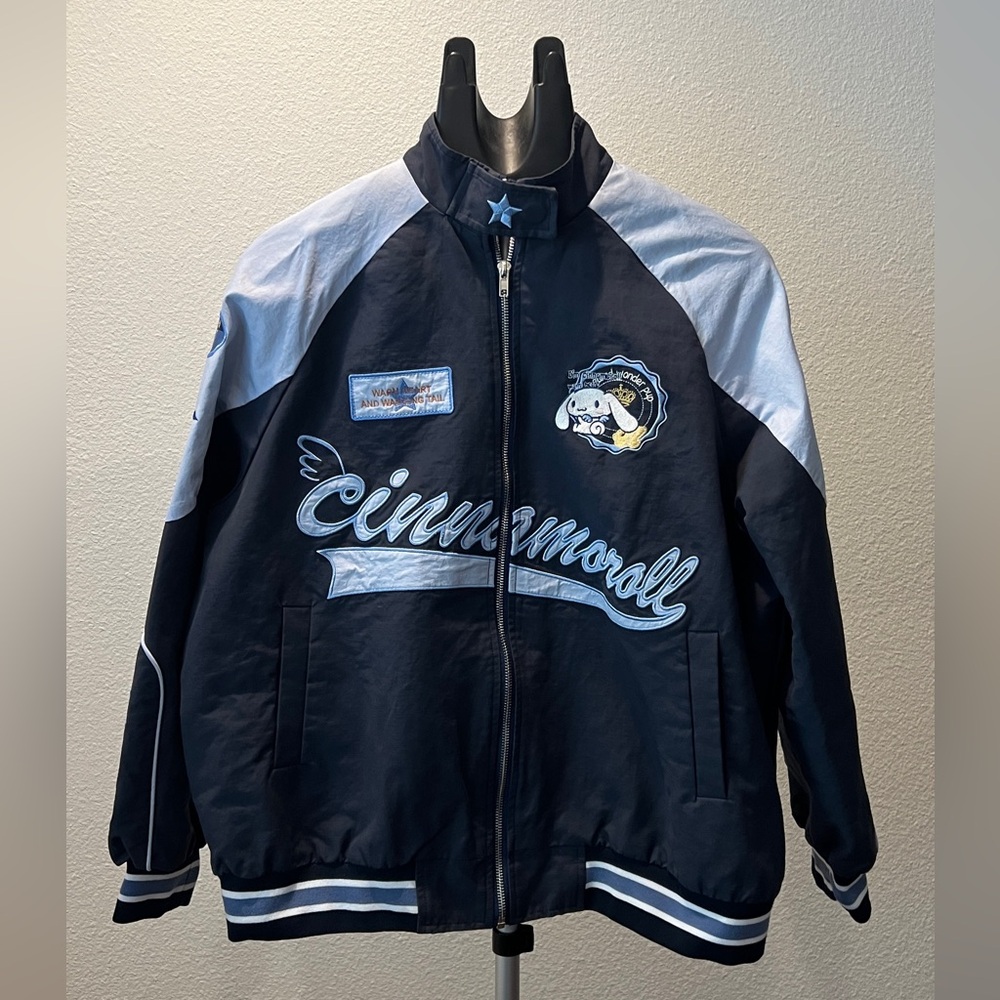 Sanrio: Cinnamoroll Varsity Style Jacket Size S– Kyouko Anime Streetwear